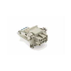 Insert HE, Quick Connection à ressort, femelle, 6 pin, 16A, Polycarbonate, 6B 